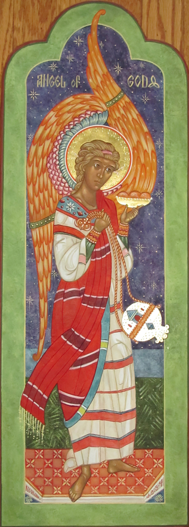 Figure 1: Icon of Glencairn angel by Susan Kelly vonMedicus.