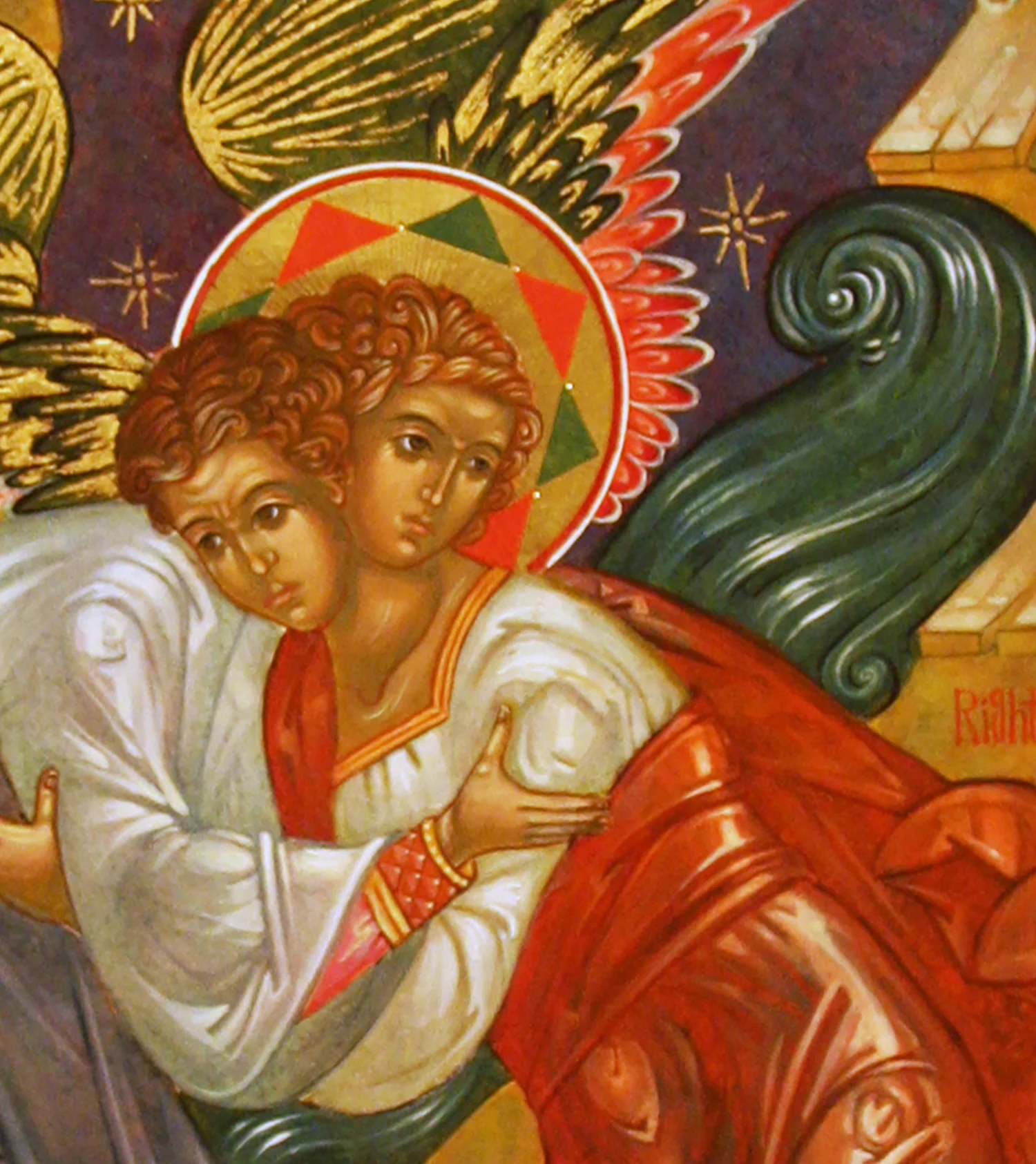 Figure 2: "Jacob Wrestling with the Angel" (Genesis 32:26, 30).