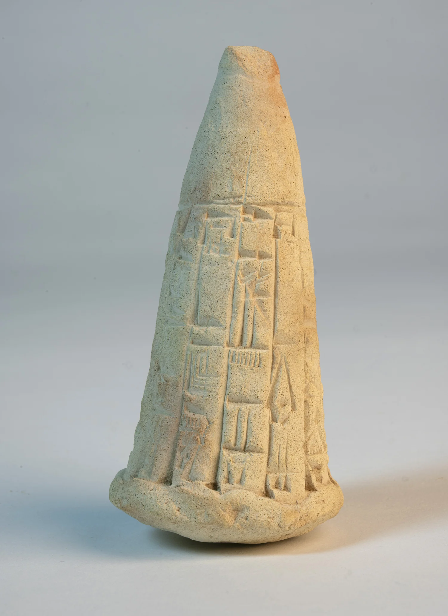 Figure 8: Foundation cone dedicated by Gudea, ruler of the city of Lagash. Terracotta, circa 2144-2124. In Glencairn’s Ancient Near East gallery (01.IS.72).