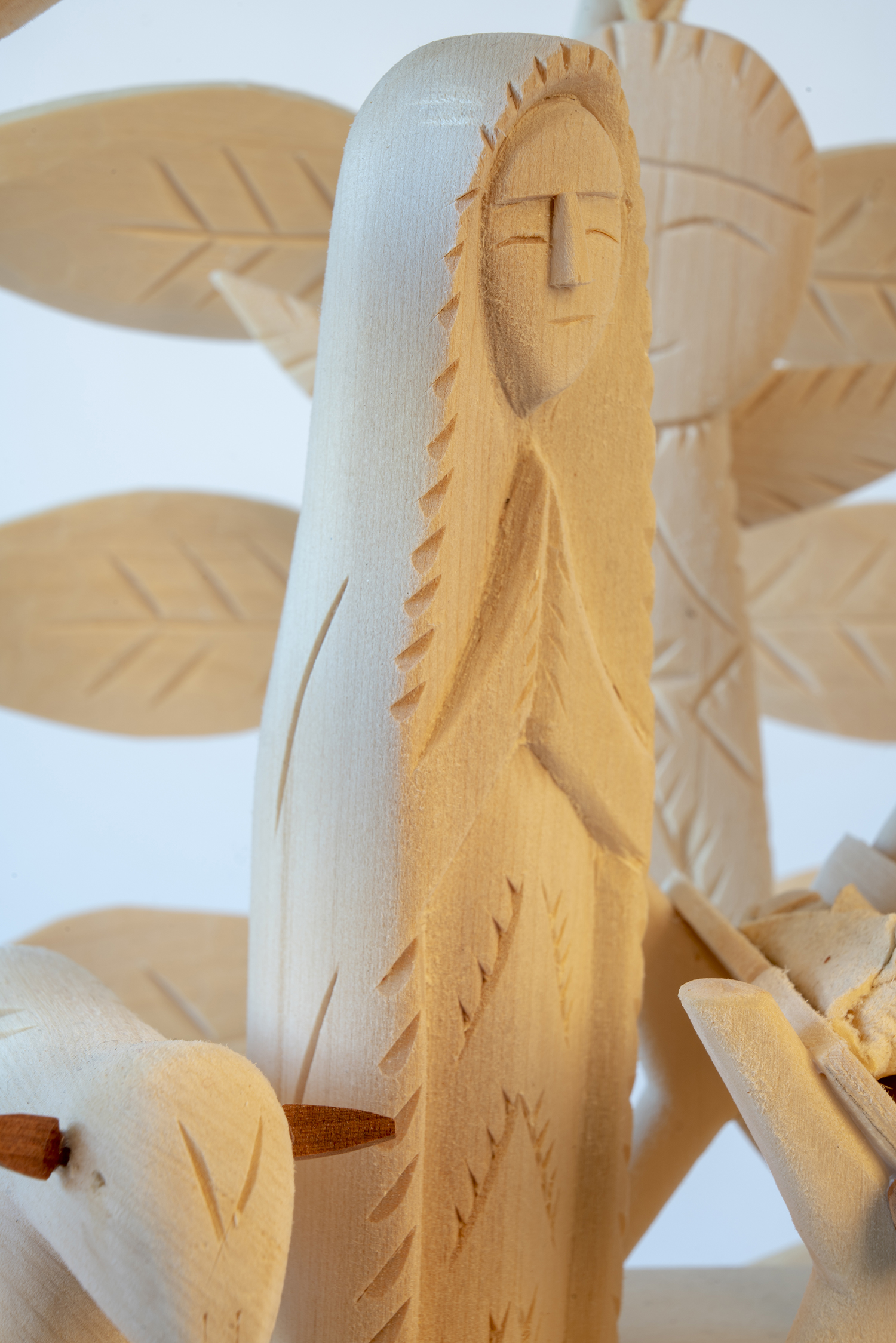 Figure 16: Mary. Detail of Nativity santo pictured in Figure 14, by Sabinita López Ortiz, 2018.