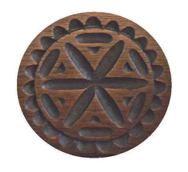 Figure 17: An elaborate rosette on the back of a nineteenth-century chip-carved chair from the Palatinate, from the collection of the Mennonite Research Center, Mennonitische Forschungsstelle Weierhof, Germany.
