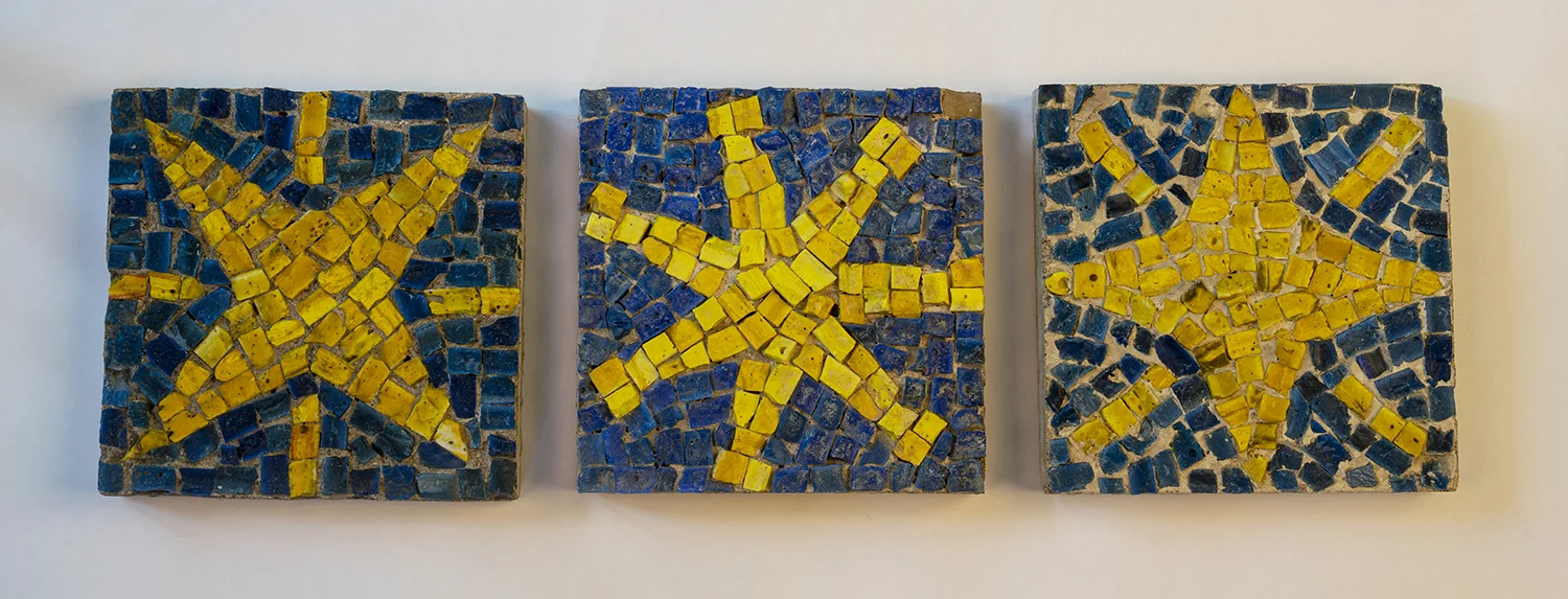 Figure 8: Three different star designs were chosen to decorate the ceiling.