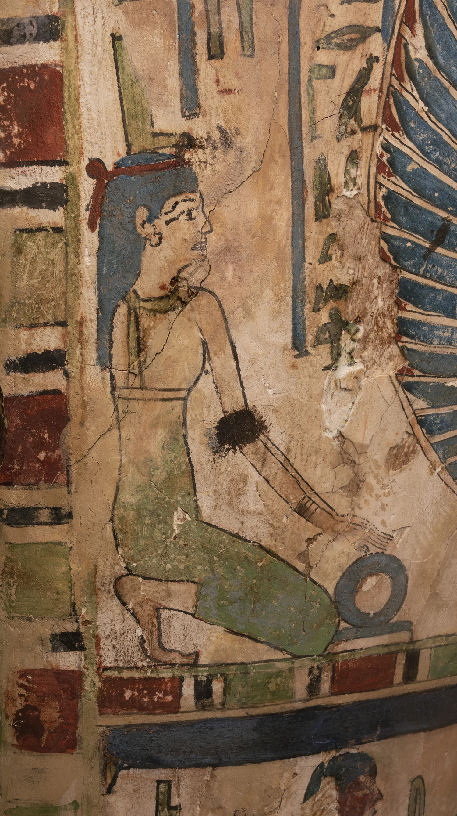 Figure 13: Isis is shown on the proper right side of the coffin of Sema-tawy-iirdis.