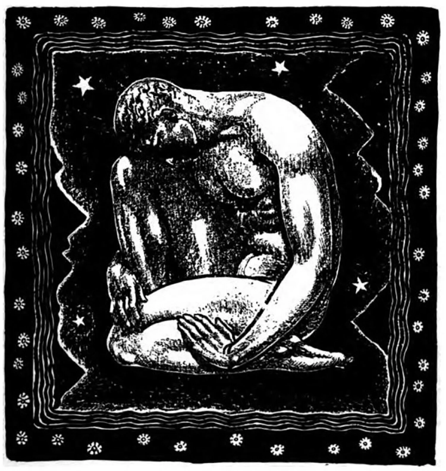Figure 3: “Man,” a drawing from Rockwell Kent’s 1920 book, Wilderness: A Journey of Quiet Adventure in Alaska (p. 115).