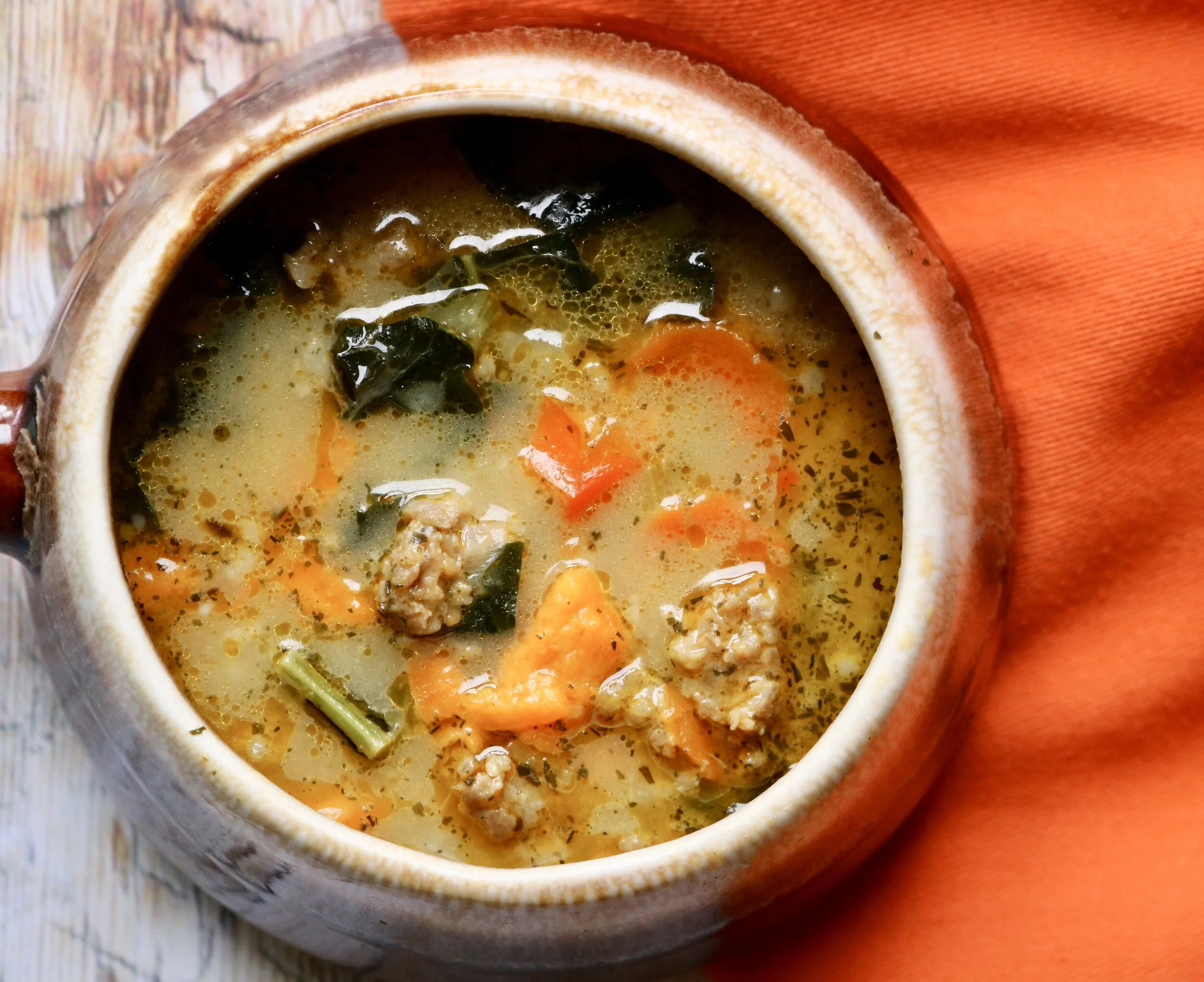 Sweet Sausage Kale Soup