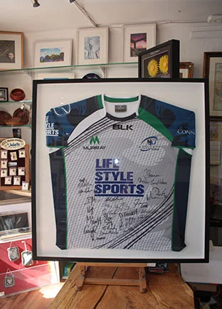 Framed Signed Jersey.