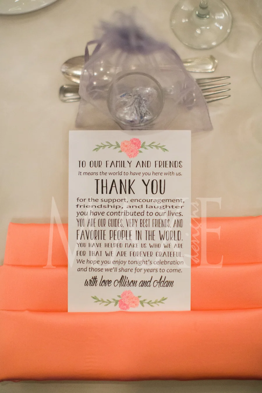 And Allison & Adam's style continues...so many ideas and so many ways to carry your style throughout your big day!