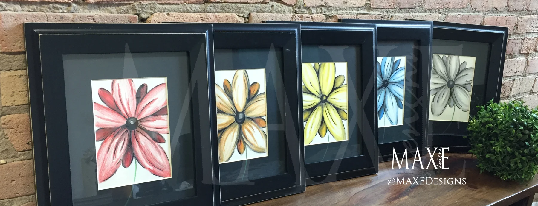 Sunburst Floral Art Collection
