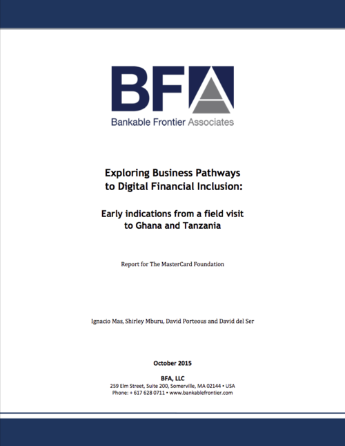 Exploring Business Pathways to Digital Financial Inclusion