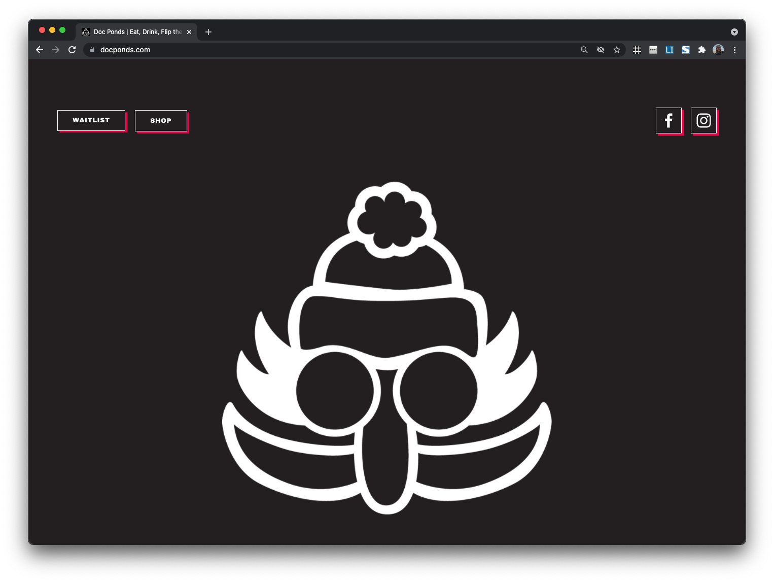 Doc Ponds speaks for itself. It’s actually quite simple: Eat, Drink, Flip the Record. We wanted their website branding and vibe to be clean and speak for itself, too. From the good people who brought you Hen of the Wood comes Doc Ponds, named aft