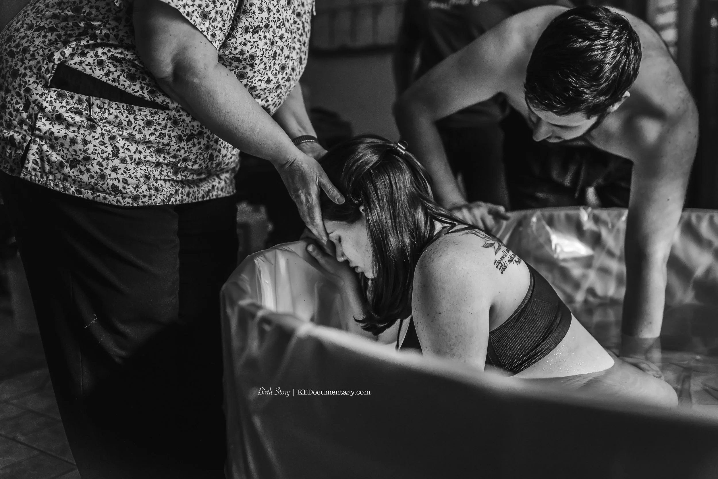 water birth with support