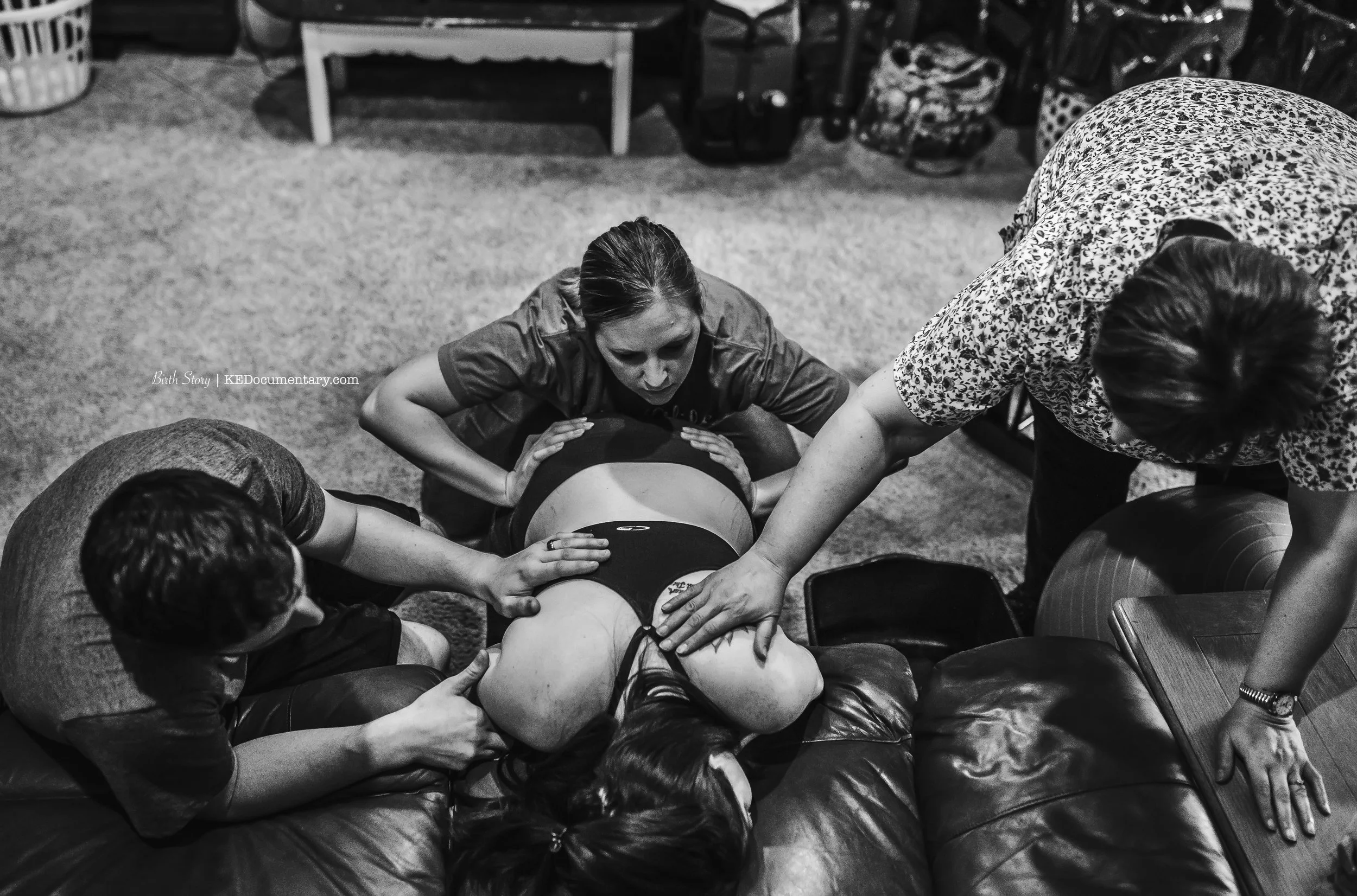 midwife at a DFW home birth
