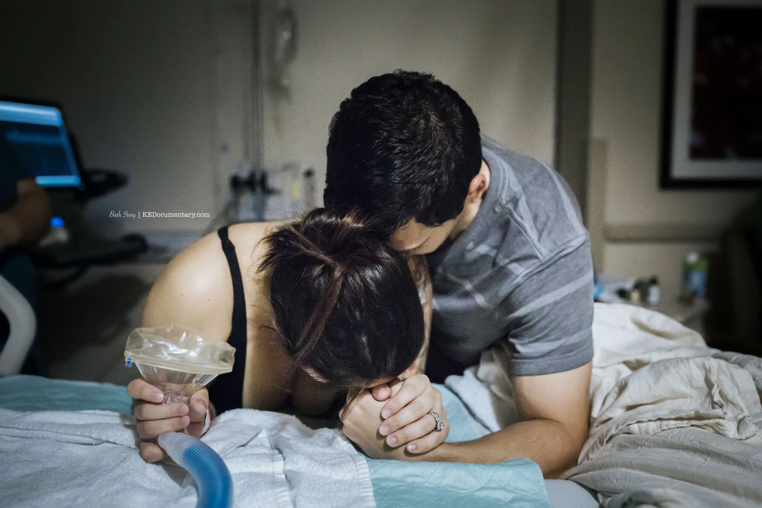 VBAC with Type One Fort Worth Texas.  Fort Worth Harris Methodist birth photography