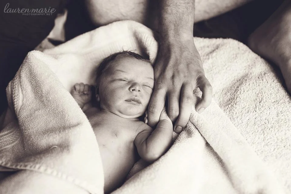 father and son at birth