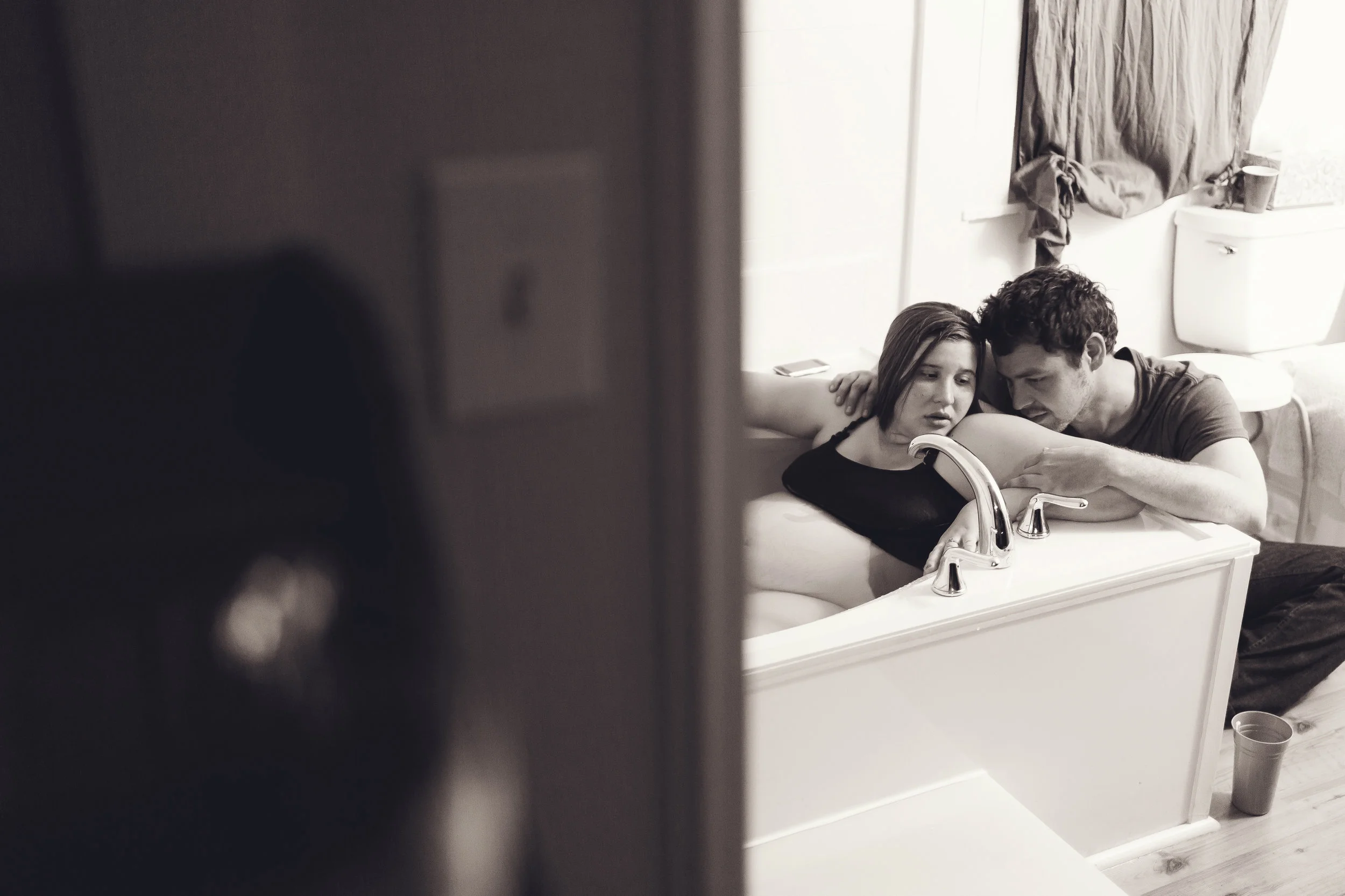 DFW husband and wife birth photography