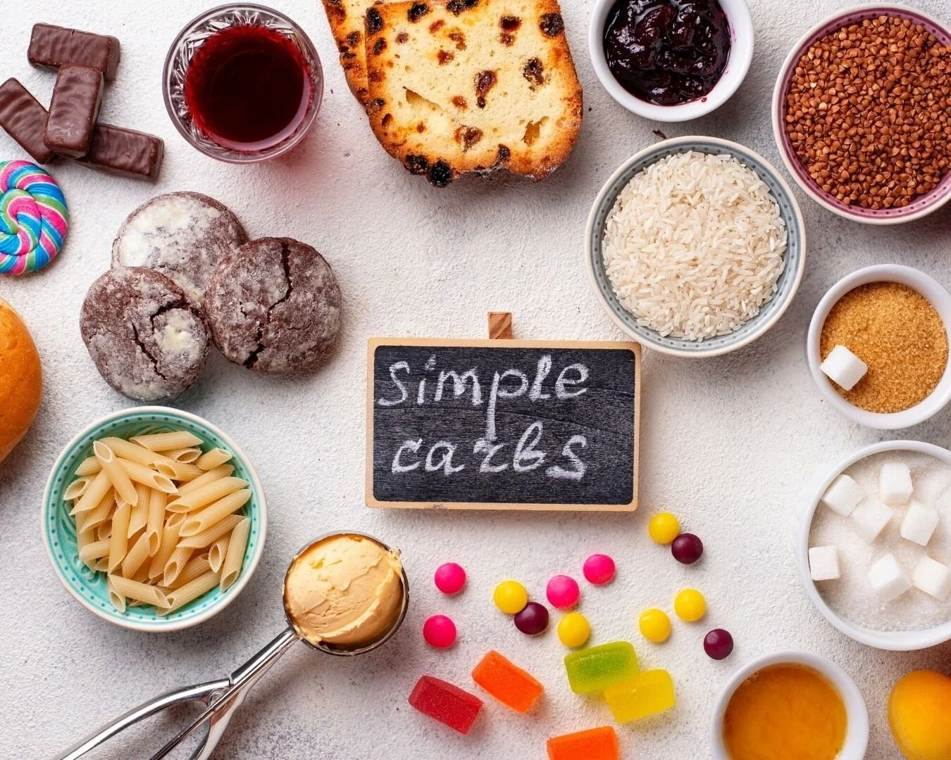 5 best sources of fast carbs.