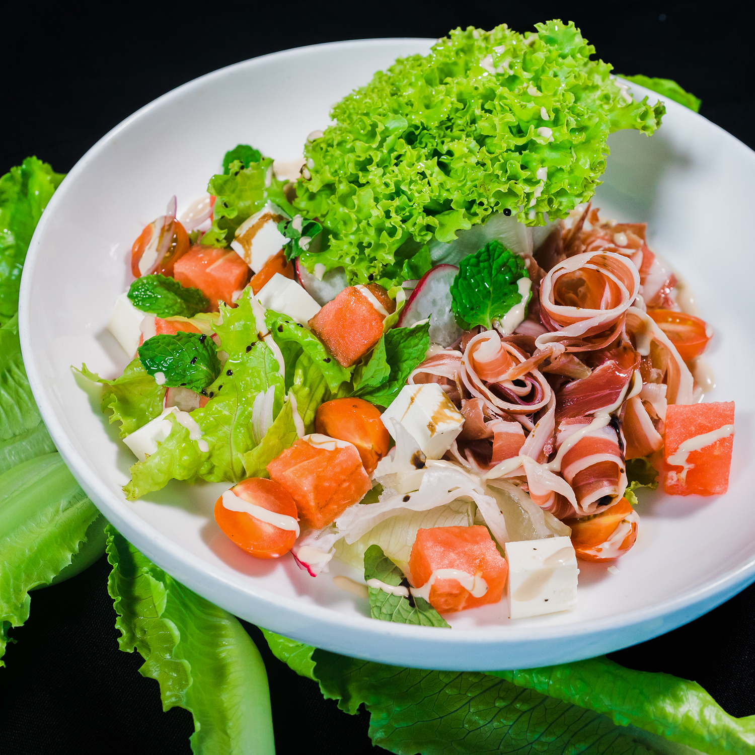 Minted Melon, Tomato Prosciutto Salad from Vikings SM City Cebu