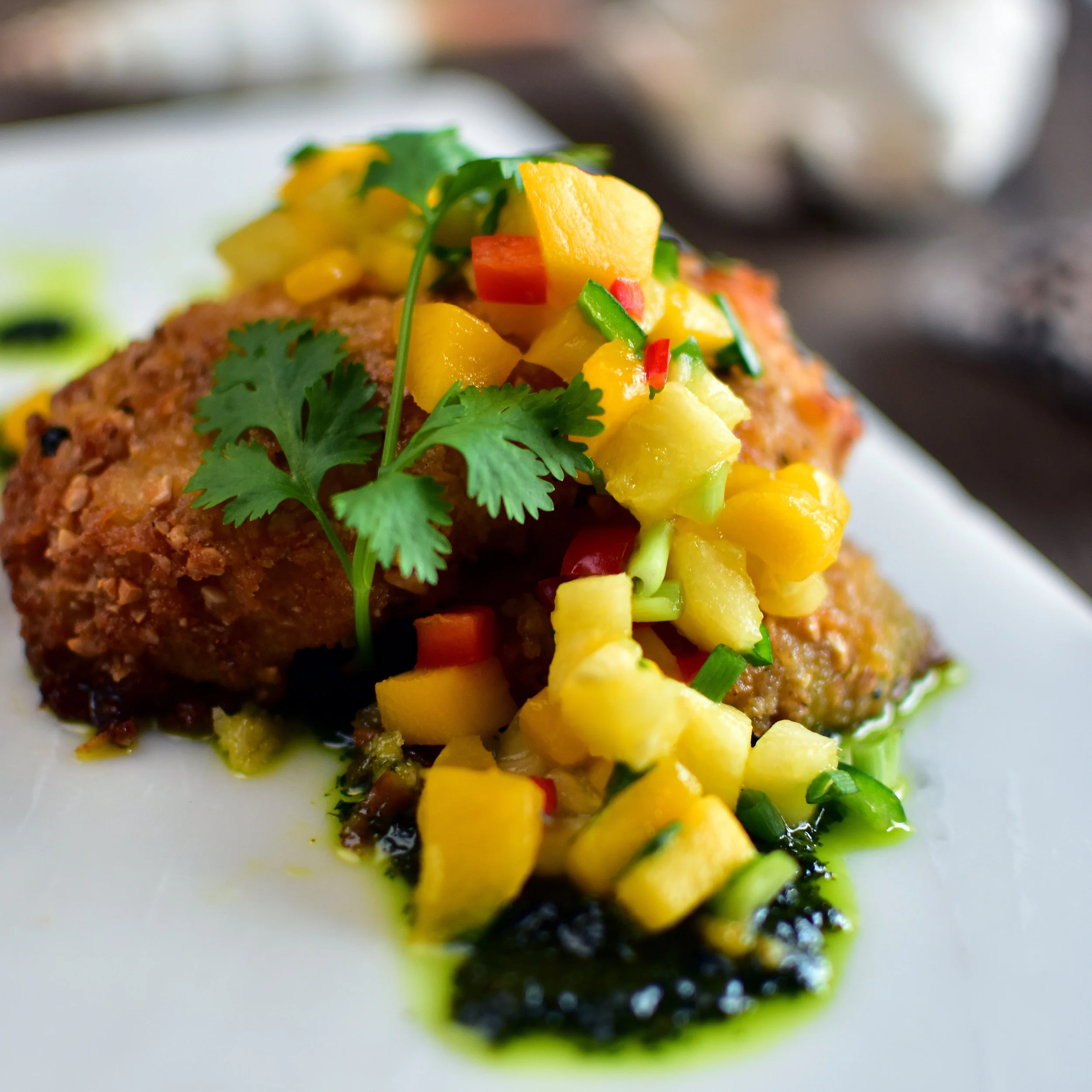 Coconut Fish with Tropical Salsa from Vikings SM Mall of Asia