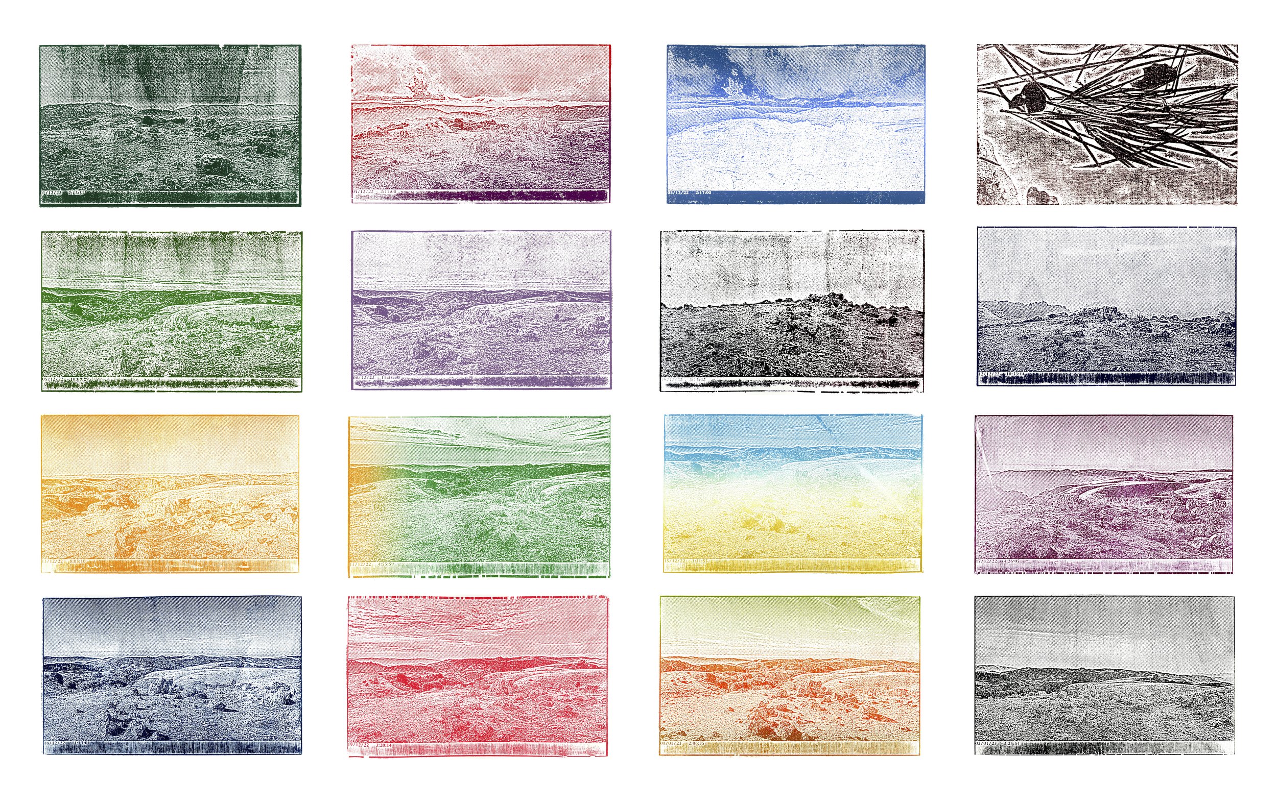 Prints from 16 Colorstudies of Black Mountain