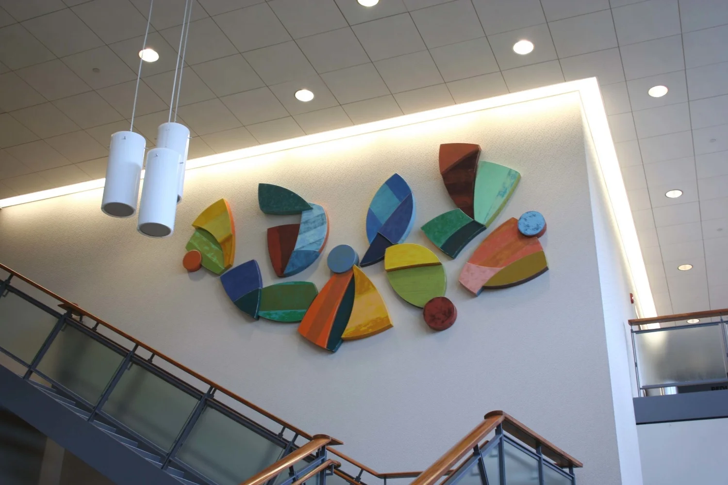 Ken and Blue Lou's Excellent Adventure 8' x 14' x 4" aluminum, enamel, varnish Marquette University School of Dentistry, Milwaukee, WI