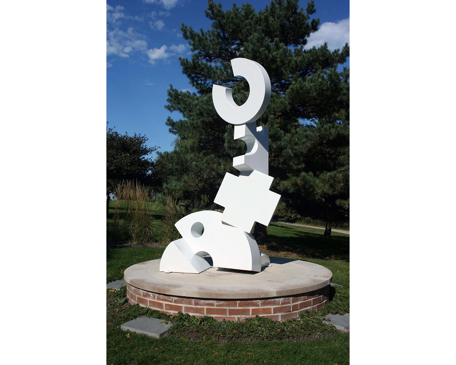 Caressed by the Moon 100" x 54" x 44" aluminum, Imron paint
