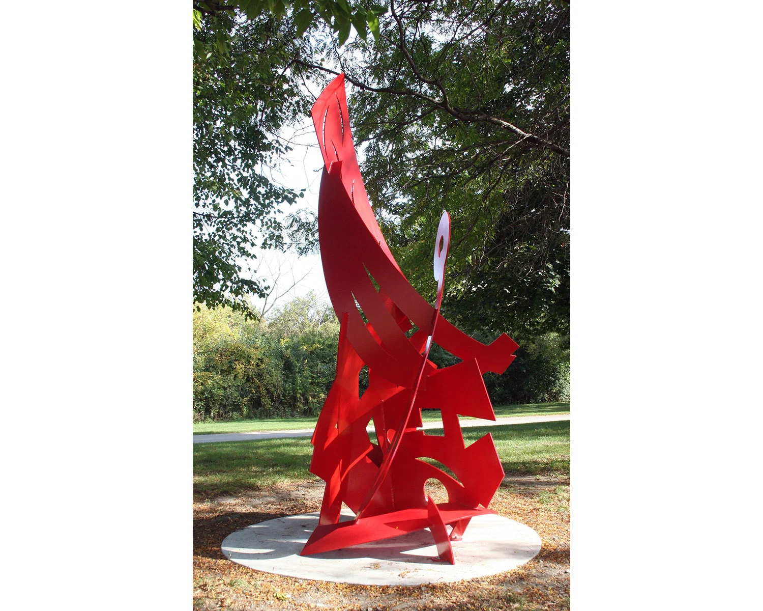 Stars on the Wind 10'6" x 5' x 4' aluminum, Imron paint
