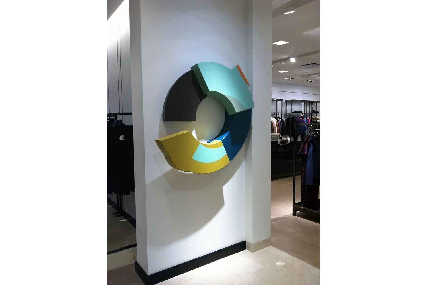Glazunov, Slowly 44" x 44" x 12" aluminum, enamel, varnish Nieman Marcus Collection, Chicago, IL