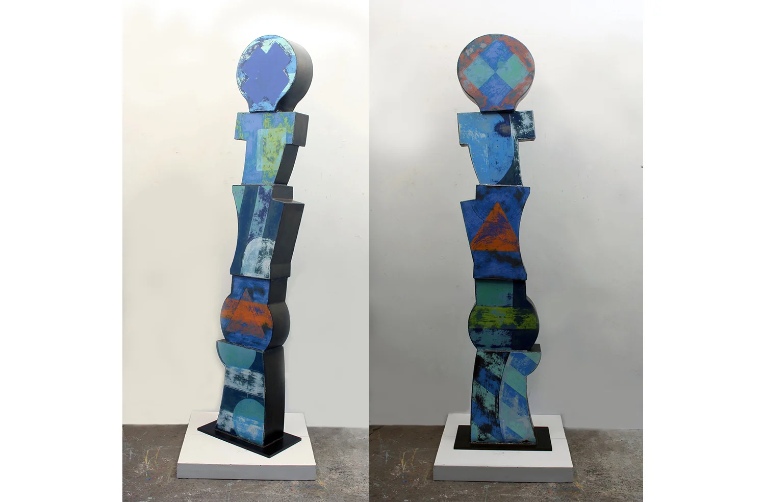 First Take  75" x 18" x 10"  steel, enamel, varnish  private collection, California