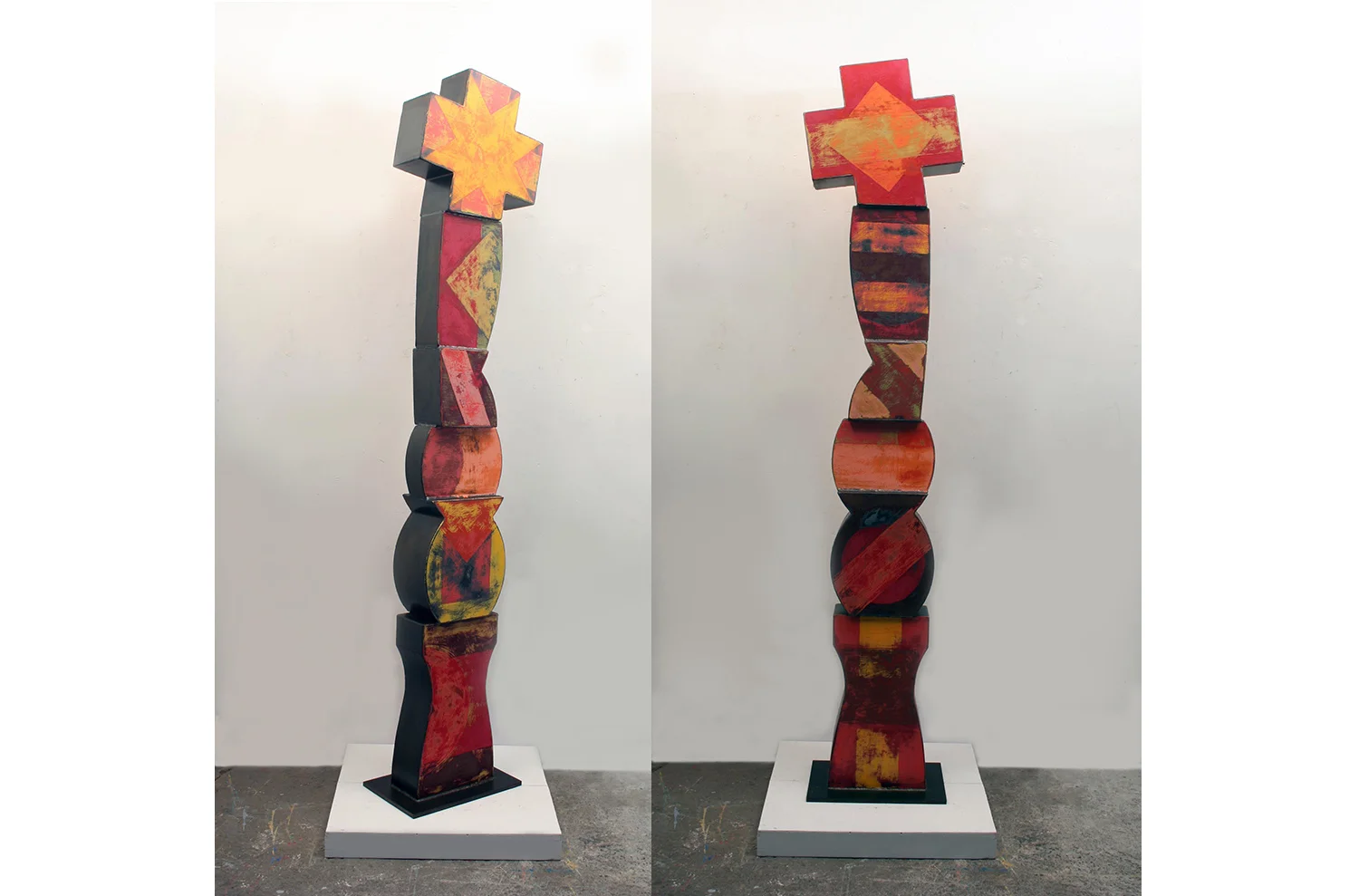 PW Stomp  79" x 17" x 10"  steel, enamel, varnish  private collection, Michigan