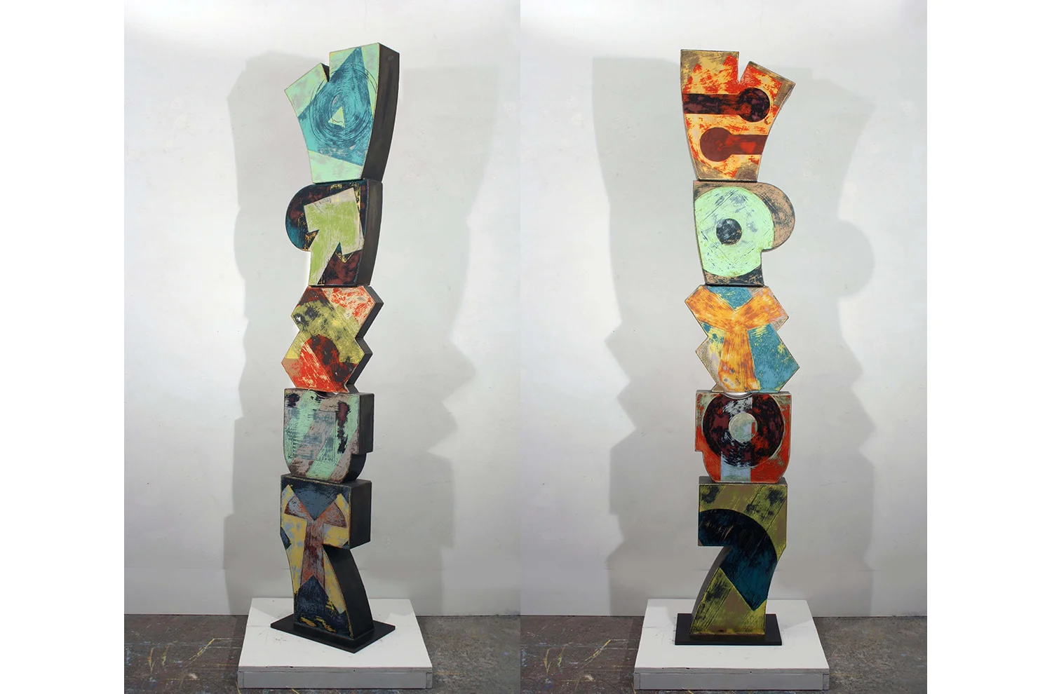 HVQ  78" x 16" x 10"  steel, enamel, varnish  private collection, New York