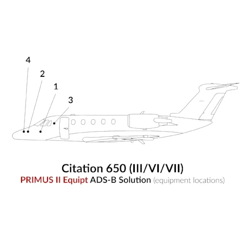 ADS-B Out Primus II Equipment Citation 650