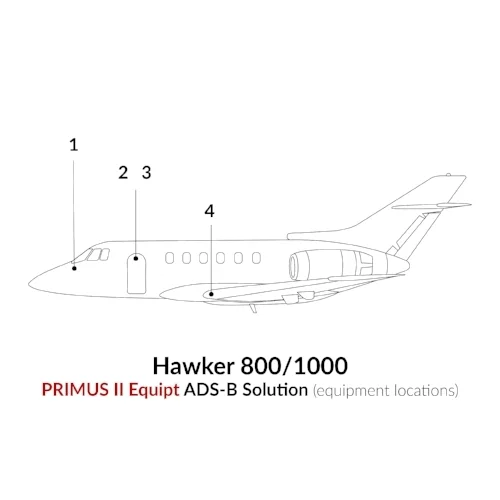 ADS-B Out Primus II Equipment Hawker 800/1000