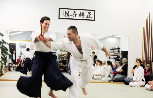 Aaron Cass demonstrating at the Japanese Cultural Festival