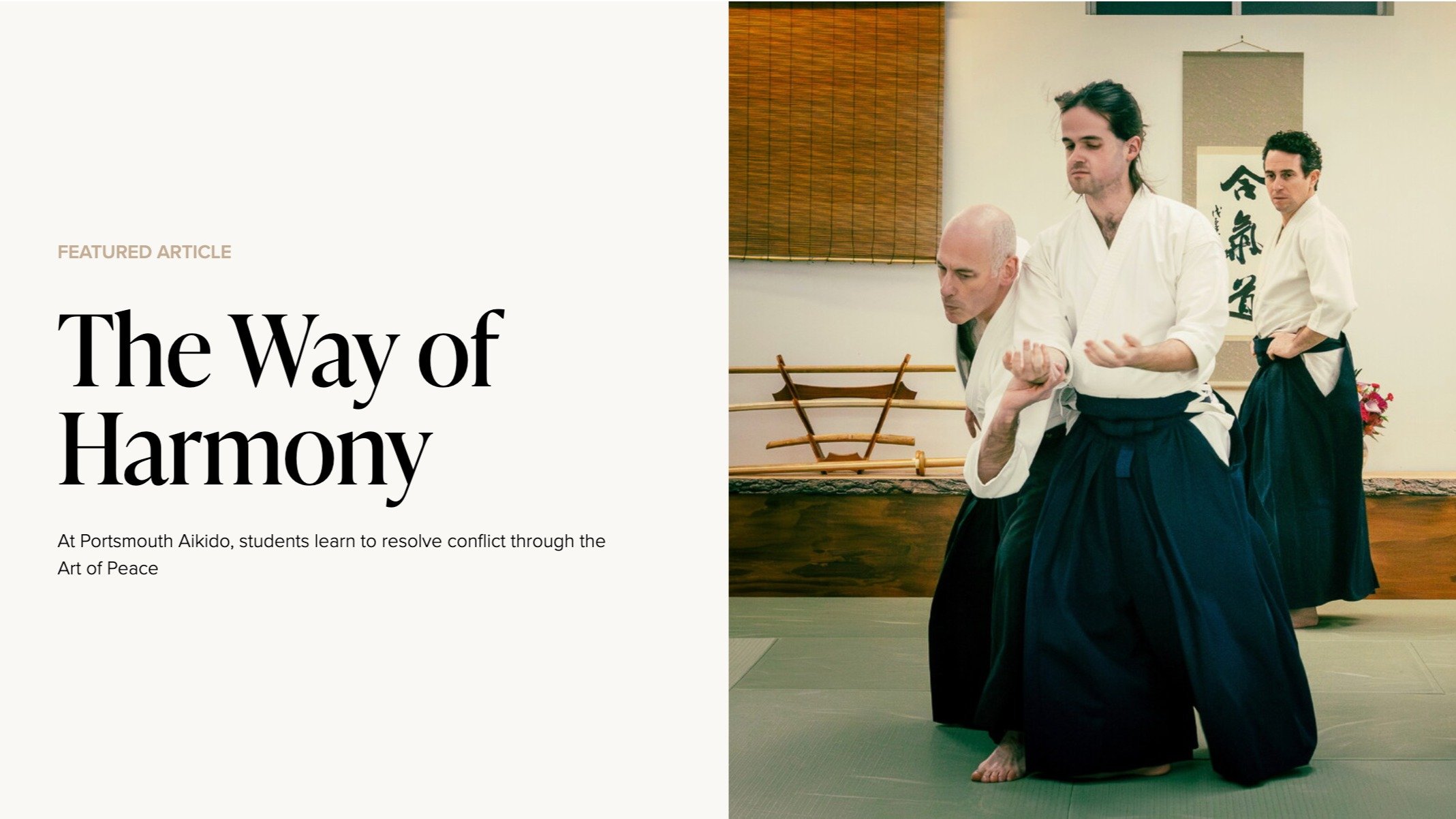 Such a lovely write-up! 

Thank you, Portsmouth Lifestyle Magazine.

Read the full article here -- 

www.citylifestyle.com/articles/the-way-of-harmony