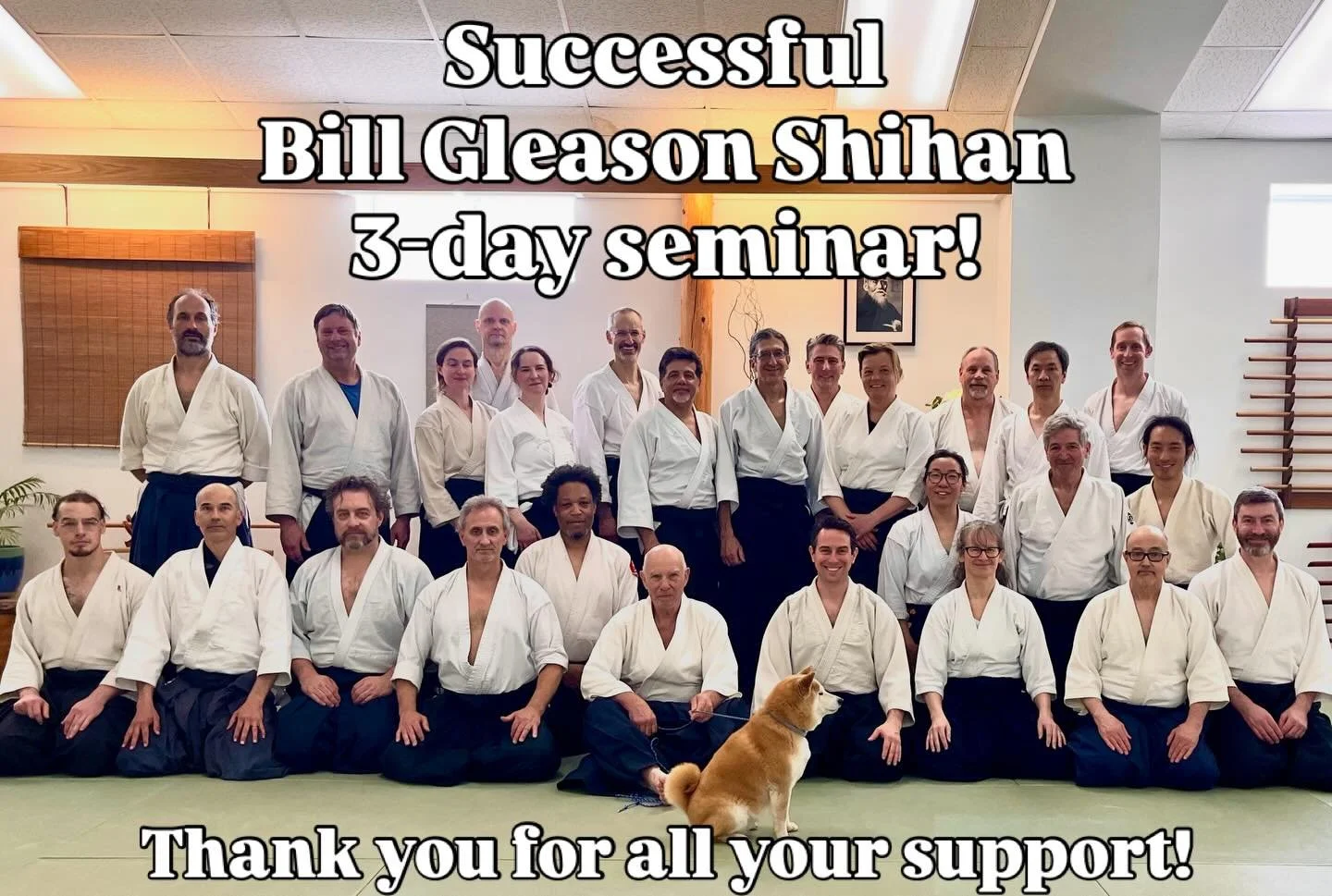 Amazing seminar with the great teacher, Bill Gleason Shihan, and all the other amazing dojo people&rsquo;s support. And thank YOU to Portsmouth Aikido members who helped prepare for this seminar and participated in the seminar 🙏❤️🥰 
So wonderful to