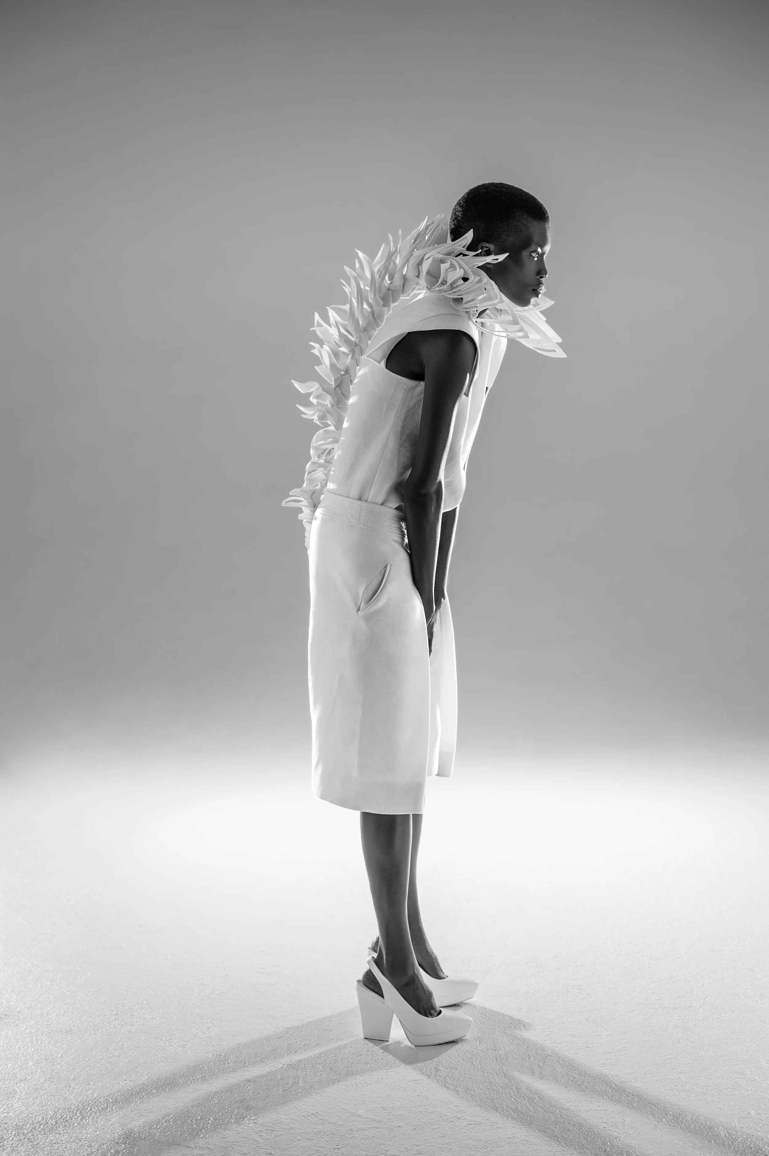 Top and culotte by Stephina Touch, MFA Fashion Design.