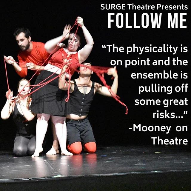 Don’t miss this run of FOLLOW ME @beyondwallstpm as part of @toronto_fringe
We have four more shows left, so get your tickets through the link in the bio!
#theaTO #fringeTO #CDNcult #theatre #toronto #thesix #the6 #the6ix #performance #summer #pspatio #devised #devisedtheatre #phyiscaltheatre #womenintheatre #decolonizetheatre #phyiscallydevisedtheatre #criticism #reviews