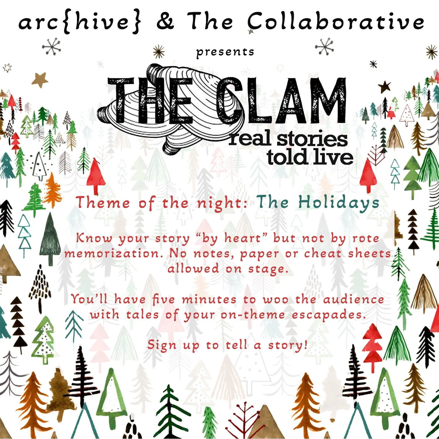 The Clam - Holiday Story Night
