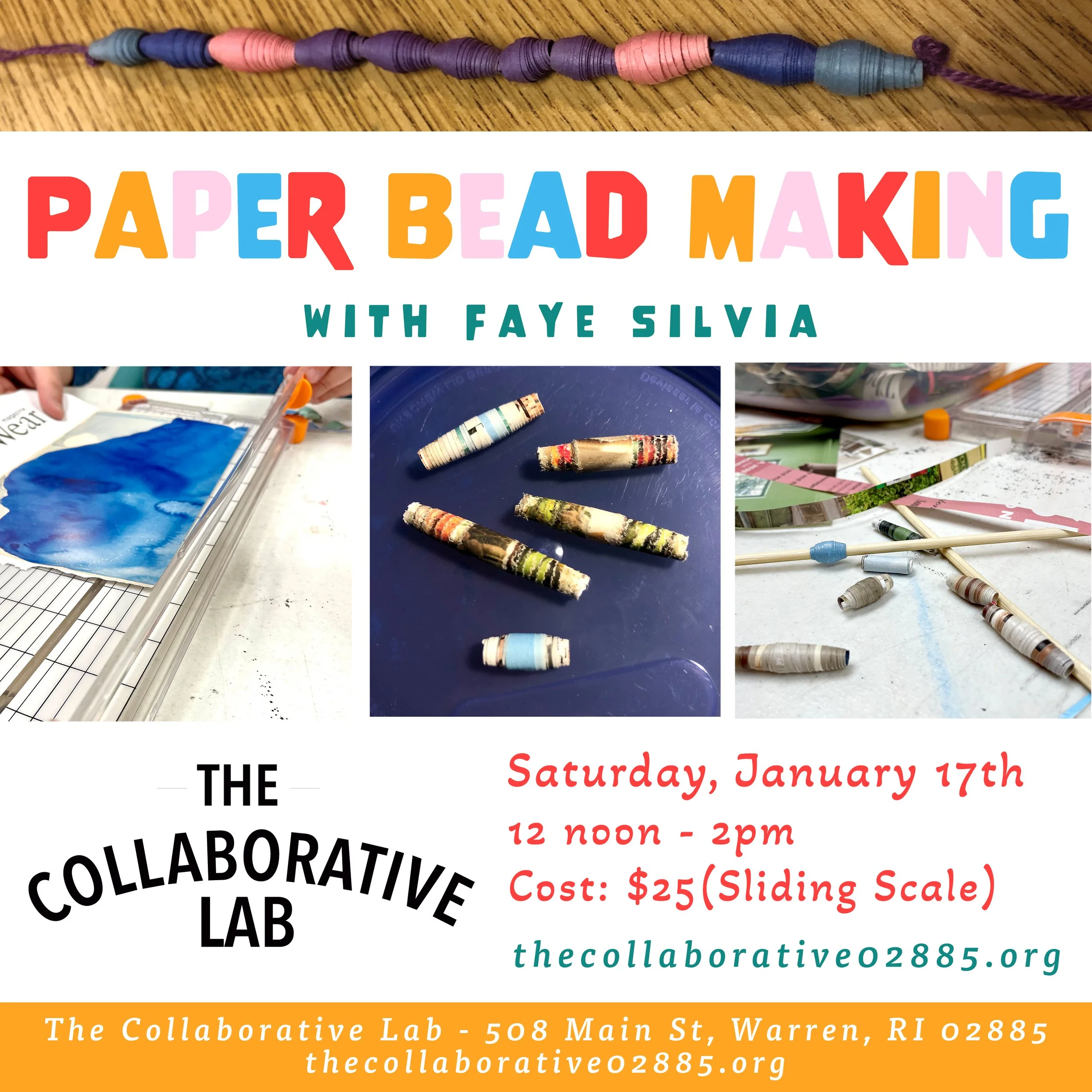 Paper Bead Making with Faye Silvia