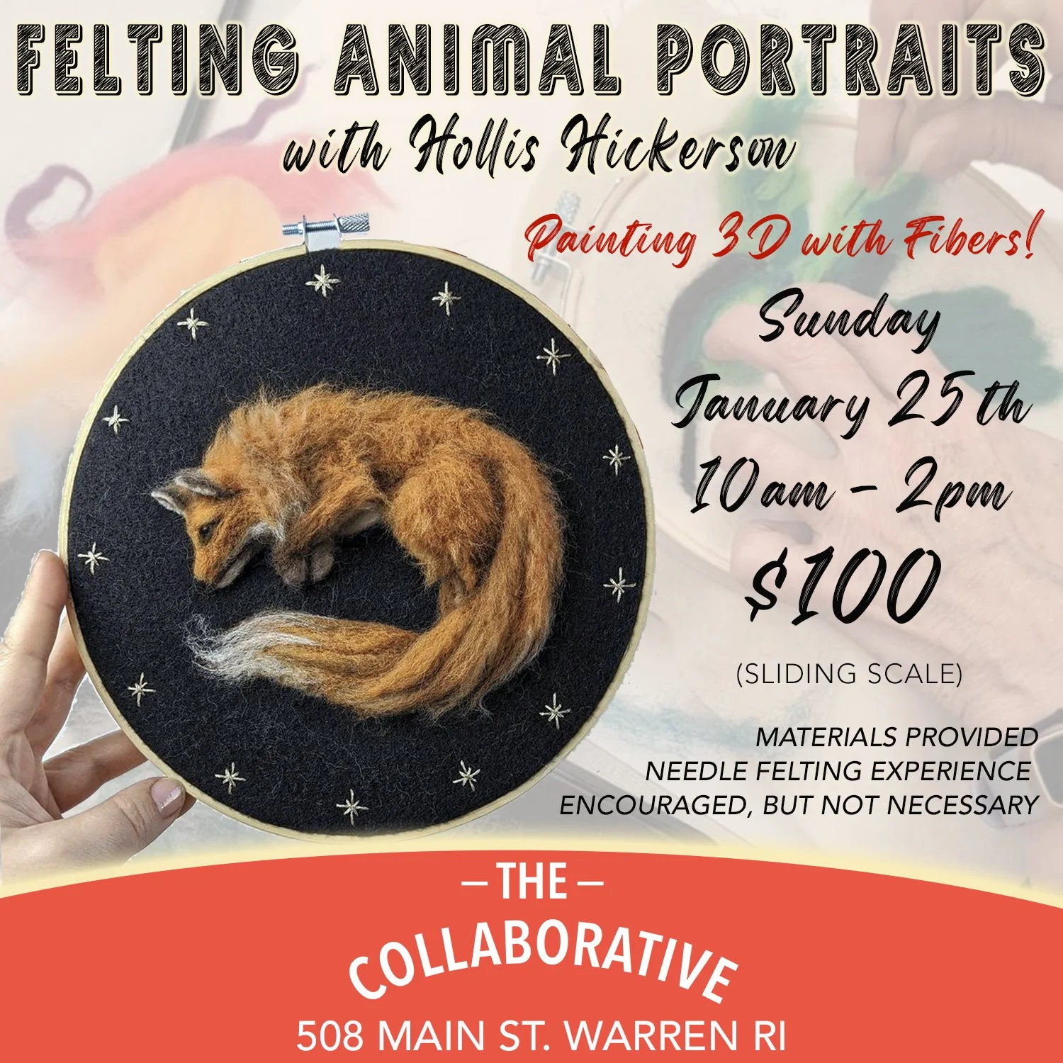 Felting Animal Portraits with Hollis Hickerson