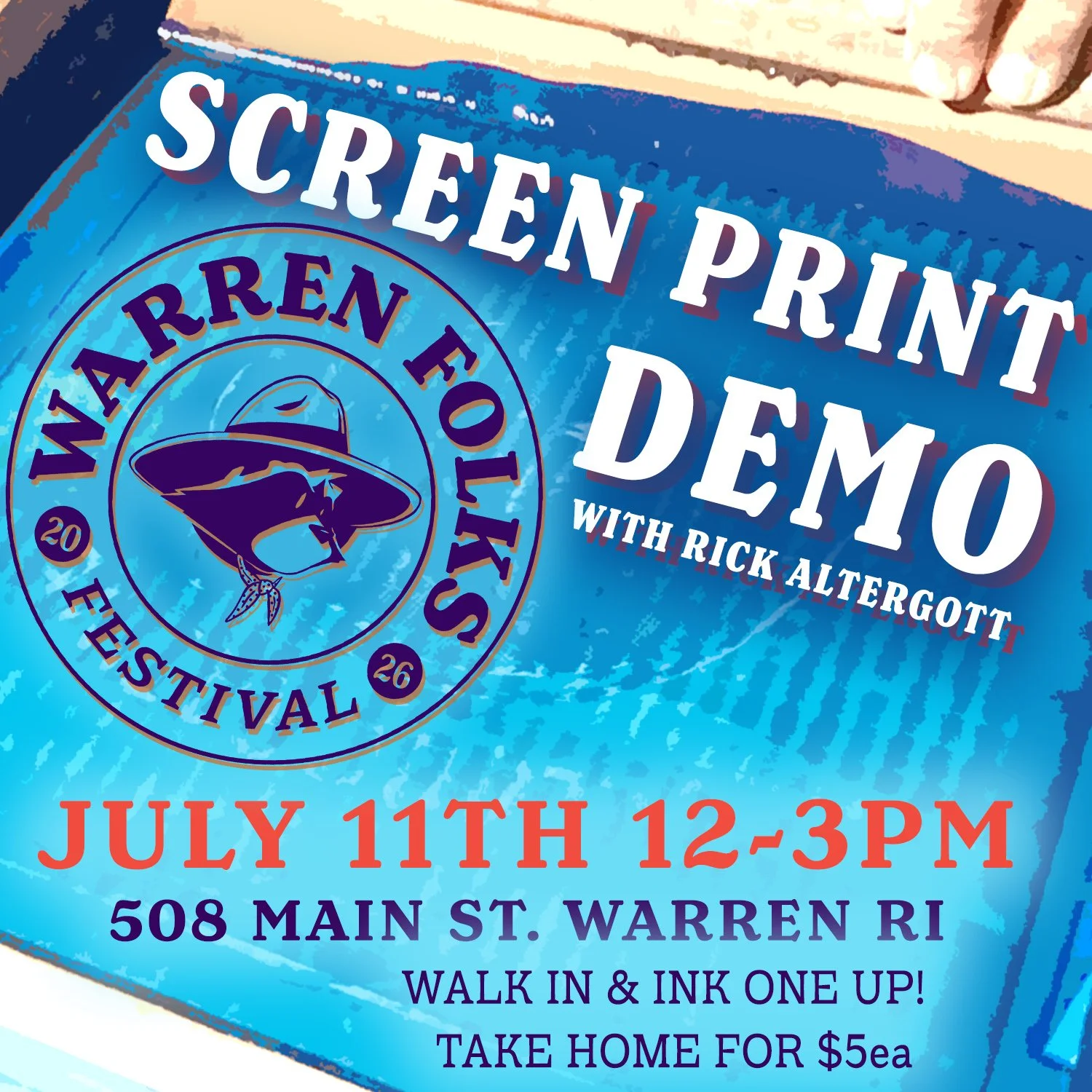 Folks Fest Screenprint Demo