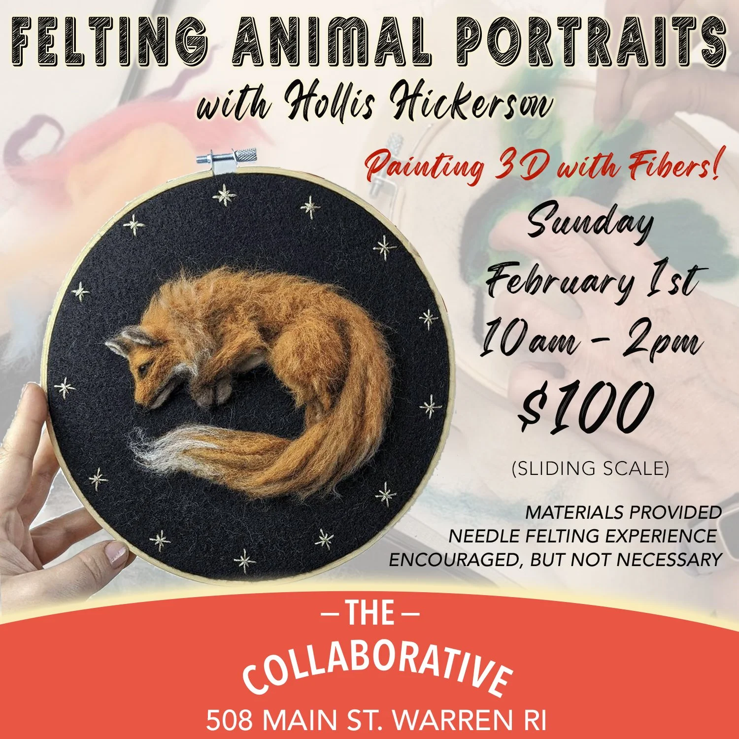 Felting Animal Portraits with Hollis Hickerson