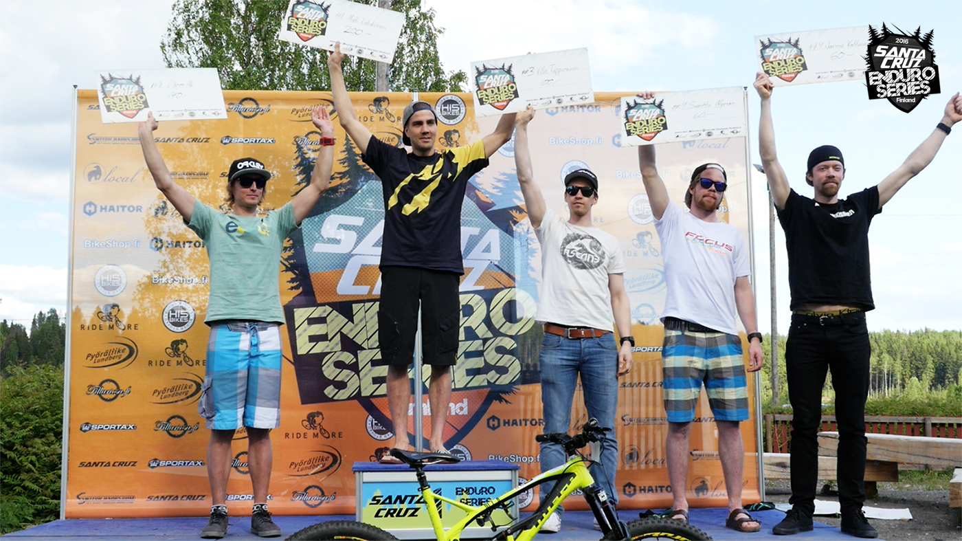 2. Aki färm, 1. matti lehikoinen, 3. ville tuppuraine, 4. santtu nyman & jarmo valtonen