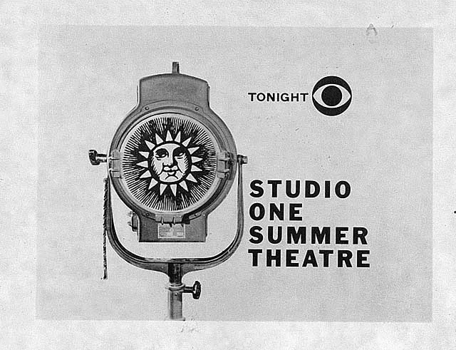 CBS program titles: Studio One Summer Theatre