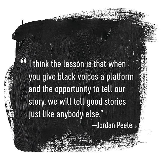And hopefully inspire more of us to tell our stories. #jordanpeele #oppertunity #us #representationmatters