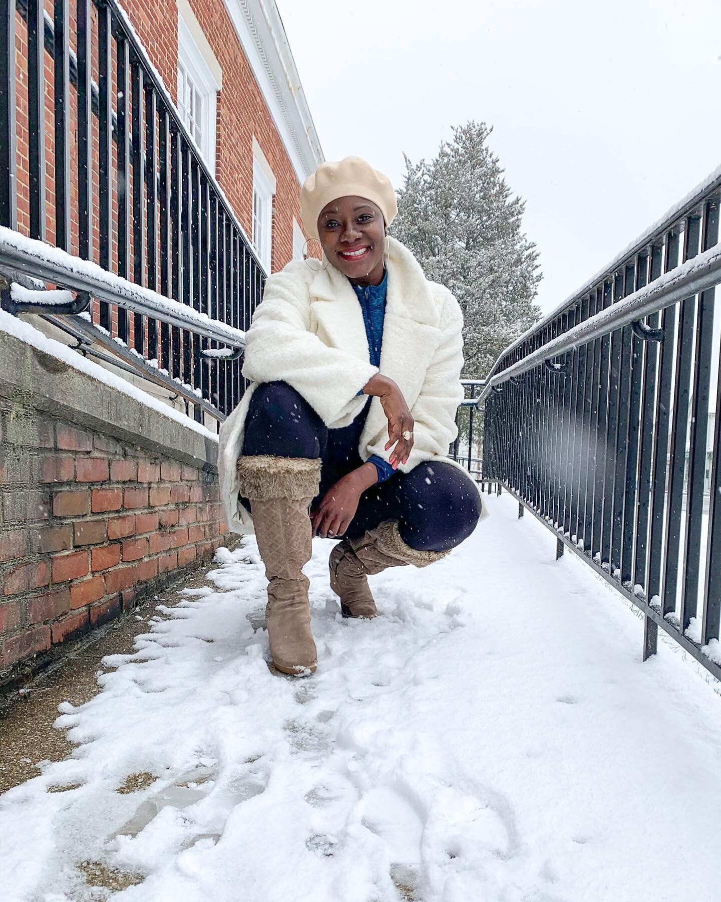 &ldquo;You&rsquo;re never too old to be young.&rdquo; 
 &mdash; Happy from Snow White and the Seven Dwarfs
 ⠀⠀⠀⠀⠀⠀⠀⠀⠀⠀⠀⠀
I took a few minutes to enjoy the snow and be a big kid today. Thankfully it wasn&rsquo;t too cold for me. But ya girl was tired 