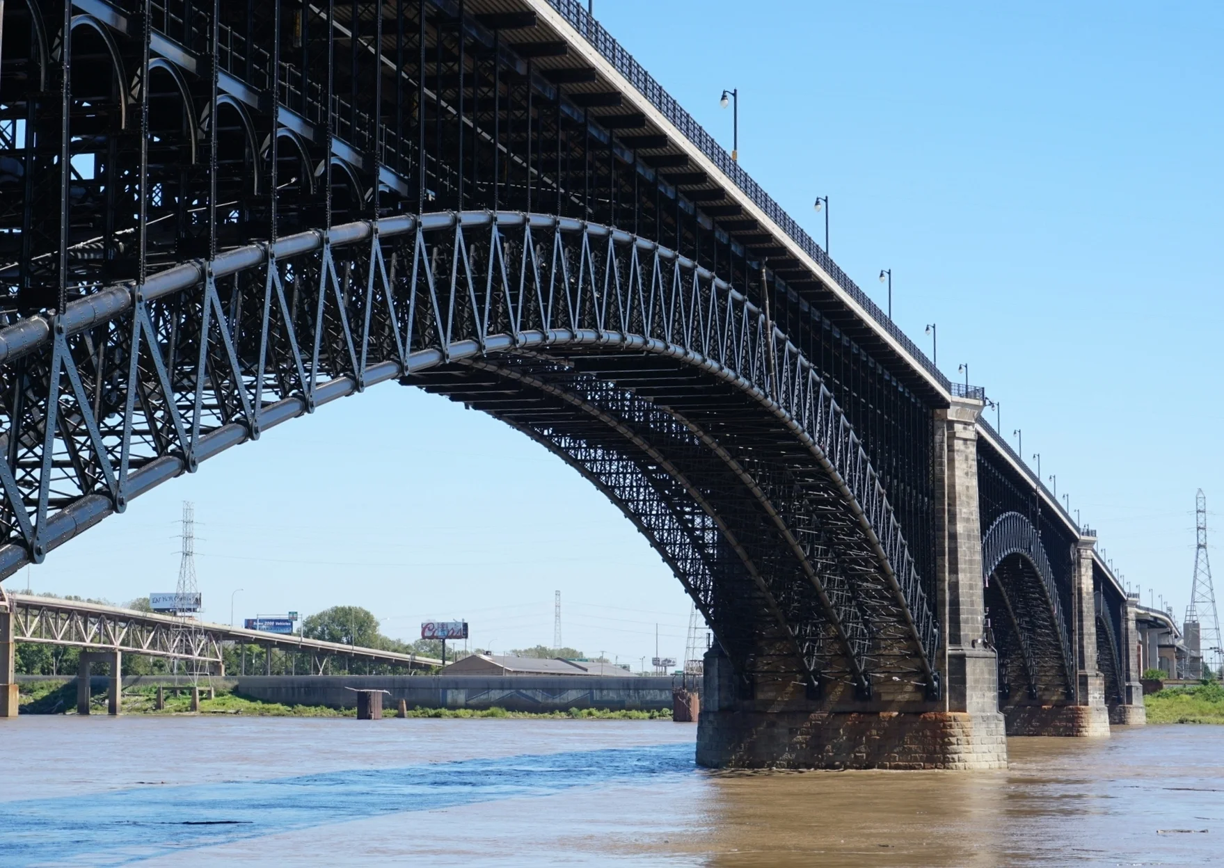  The Mississippi River near the Gateway Arch. Yes, it is muddy--"the big muddy." 