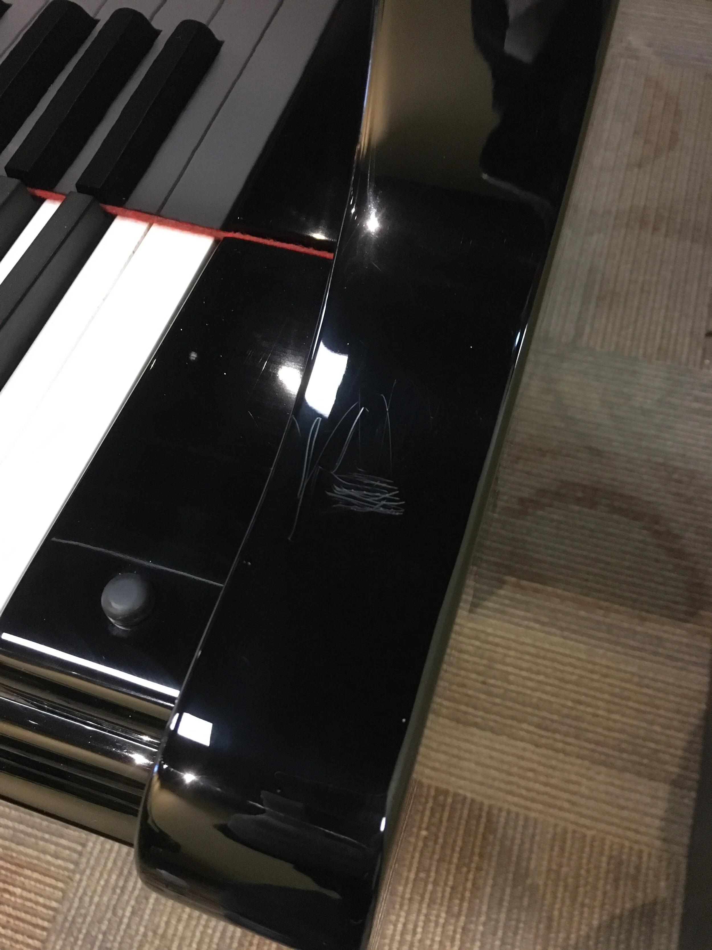 Samick Baby Grand scratches