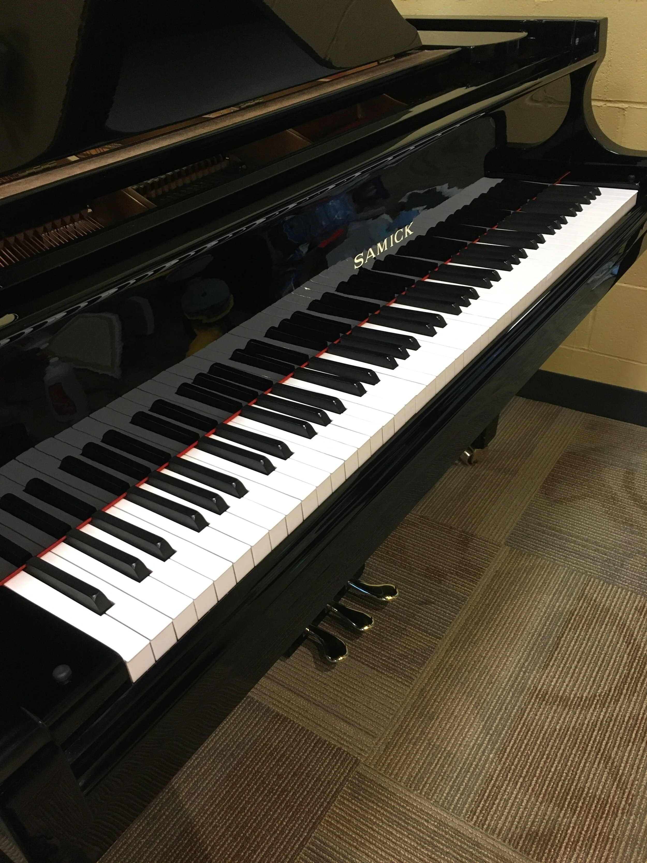 Samick Baby Grand Detail Polish