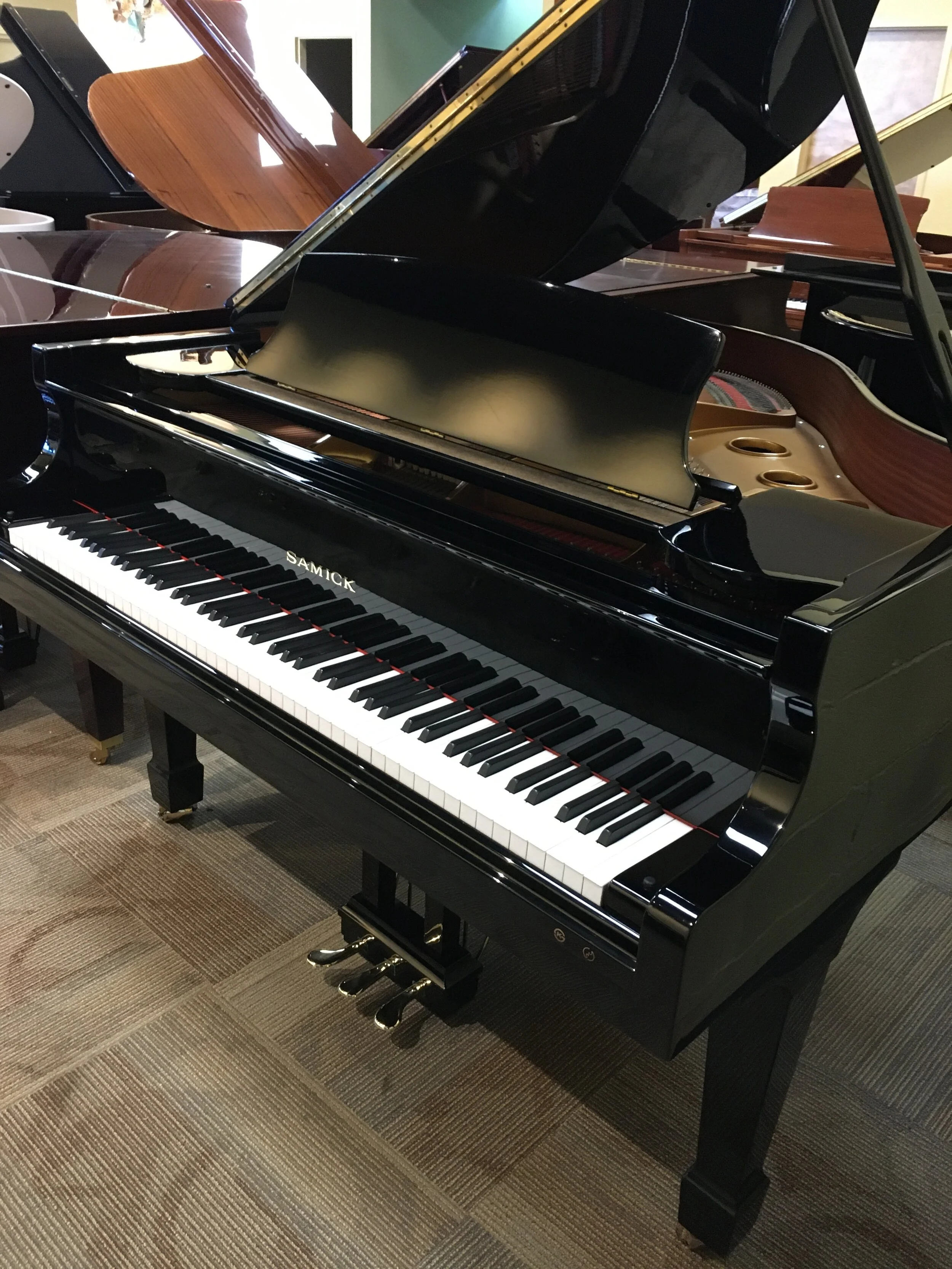 Samick Baby Grand Detail Polish